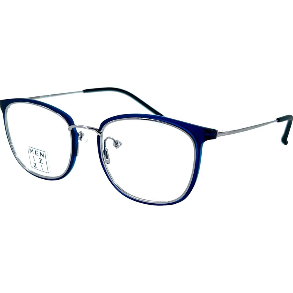 Menizzi MA4023 Unisex Metal Eyeglass Frame 01 Dark Matte Navy 50-20